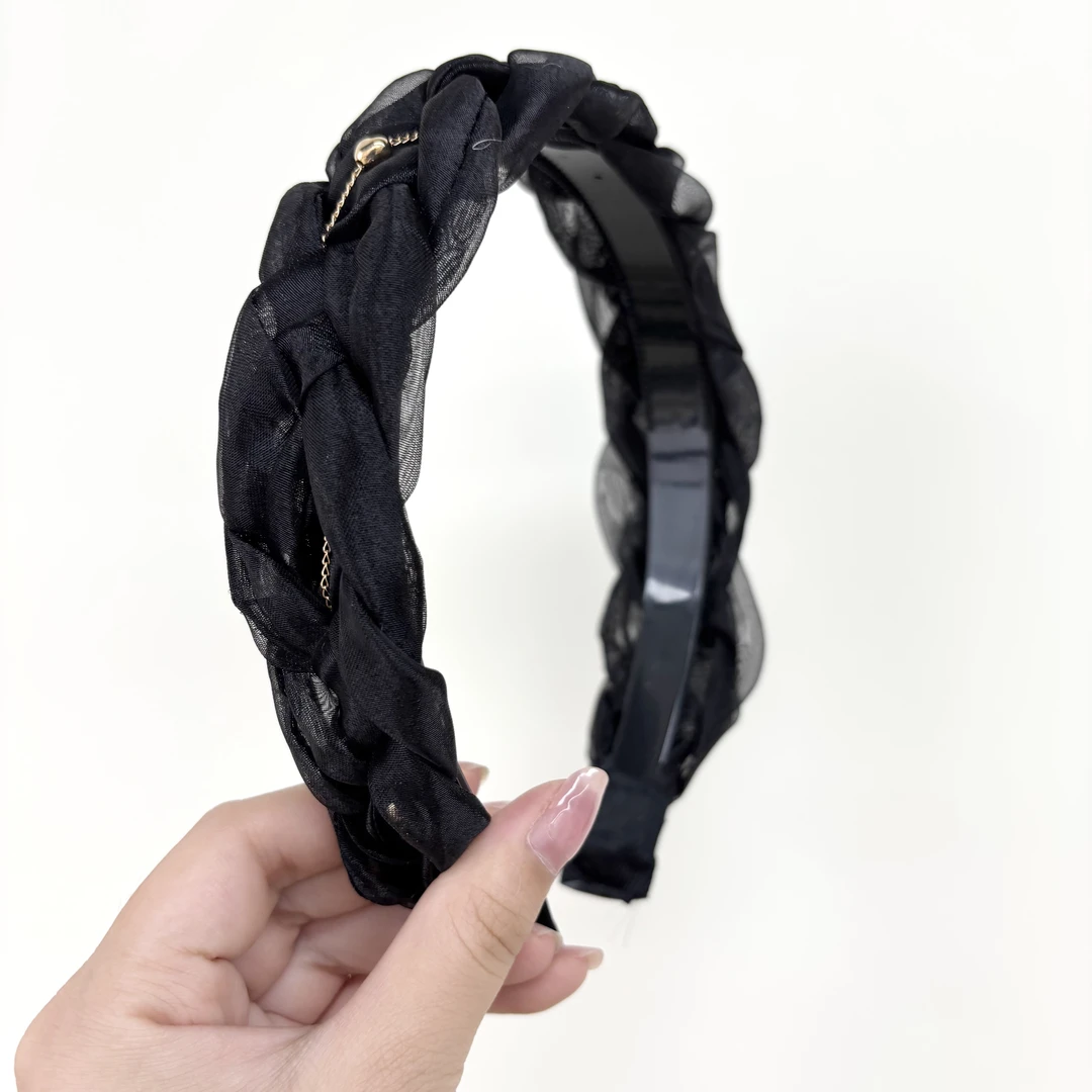 L362夕洛发箍高级感高颅顶发箍高档简约气质头箍发卡头饰发饰