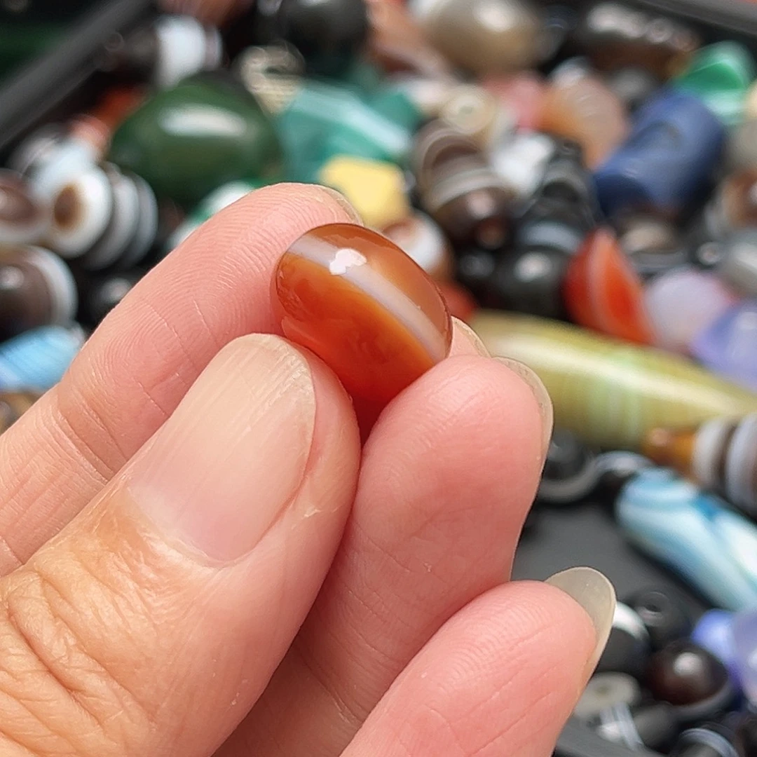 玛瑙/玉髓合金单珠