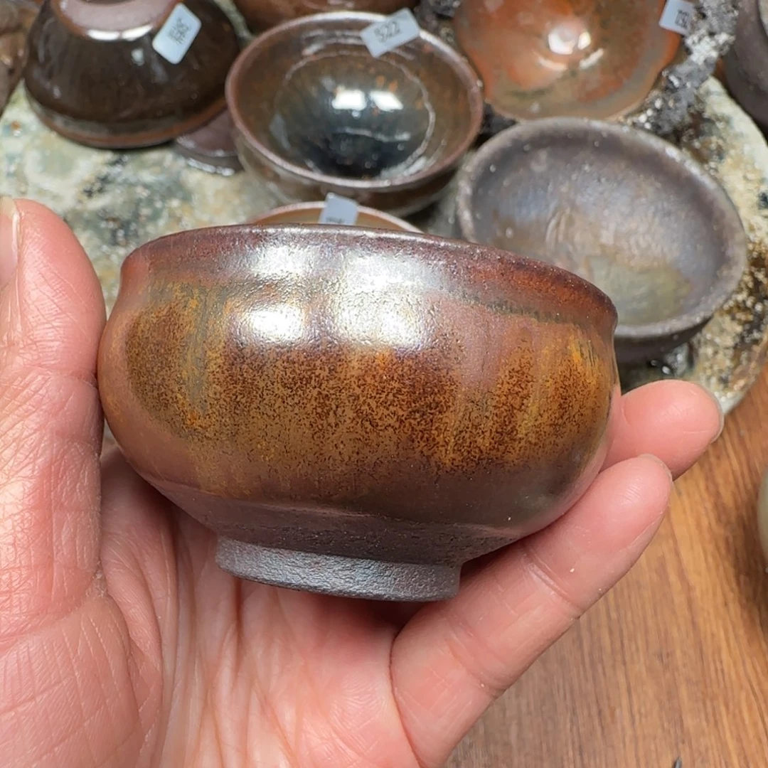 柴烧建盏茶盏茶杯473