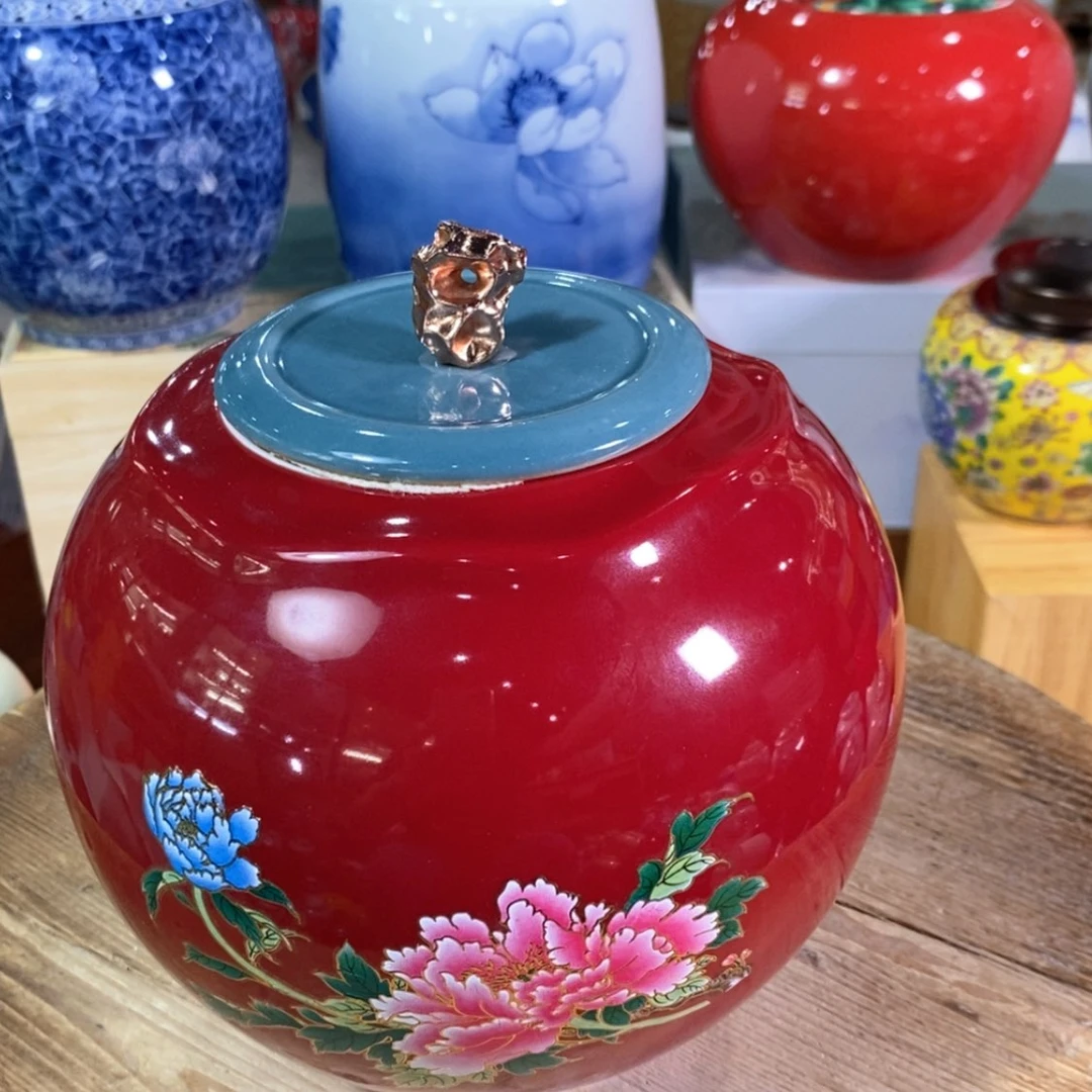 【闪购商品】瓷片陶瓷茶叶罐密封罐