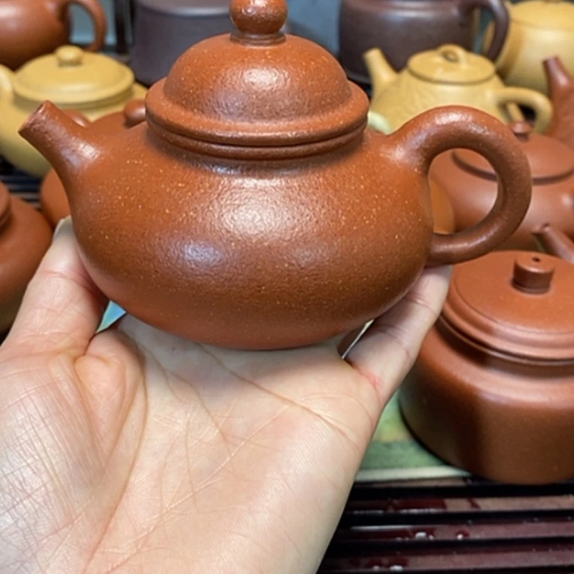 【闪购商品】紫砂茶壶红降坡全手工