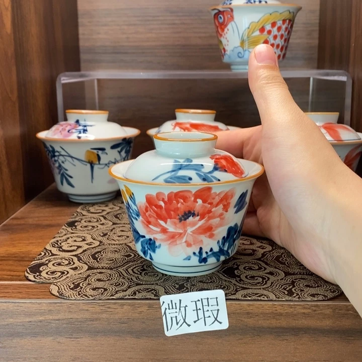 釉下老陶泥手工绘制