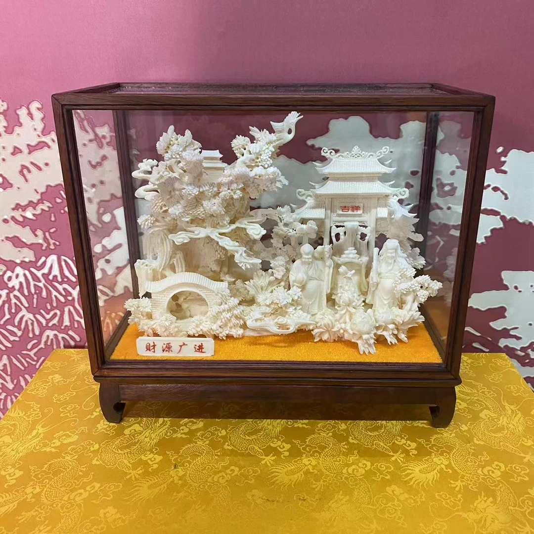 宏泰瓷源 景德镇高端赏瓷 骨 财源广进 摆件 r0477