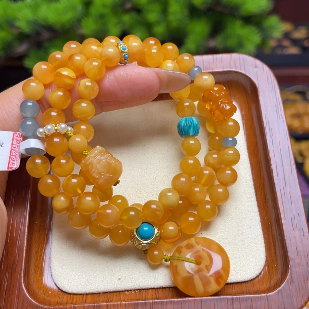 蜜蜡手链未镶嵌手串