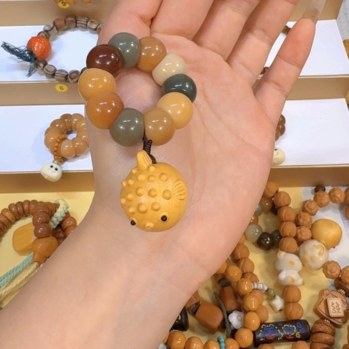 星月菩提吊坠多宝菩提➕河豚