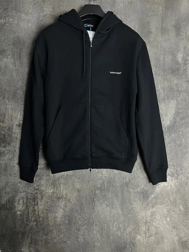 全新未使用 Balenciaga/巴黎世家 XS码*1/logo拉链卫衣帽衫/02231