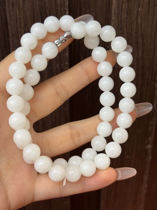 0557 和田玉青海料项链 多样性发其一