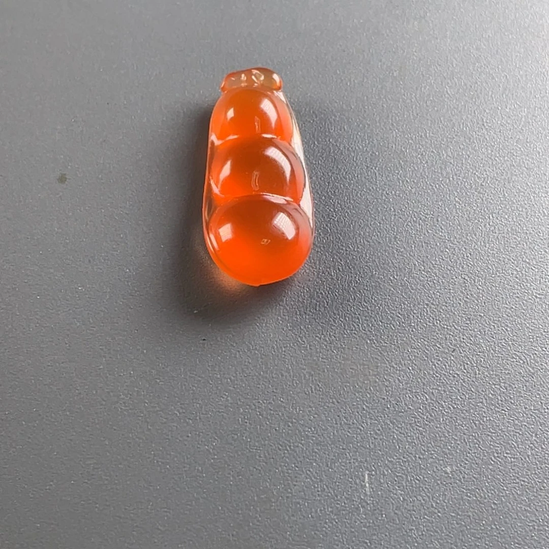 南红玛瑙未镶嵌保山天然原矿杨柳冰红福豆挂件