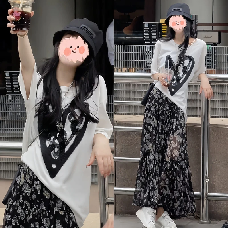洋气衣服女网红炸街纯欲慵懒风女装夏装两件套装2025新款爆款裙子