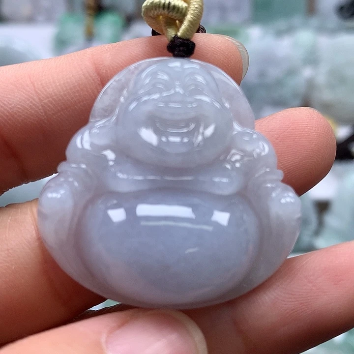 翡翠未镶嵌颈饰笑福福利