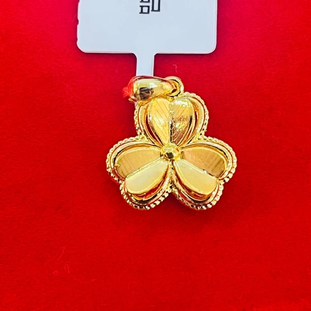 【夏夏专享】足金999饰品 三叶草吊坠 1.35 ZP