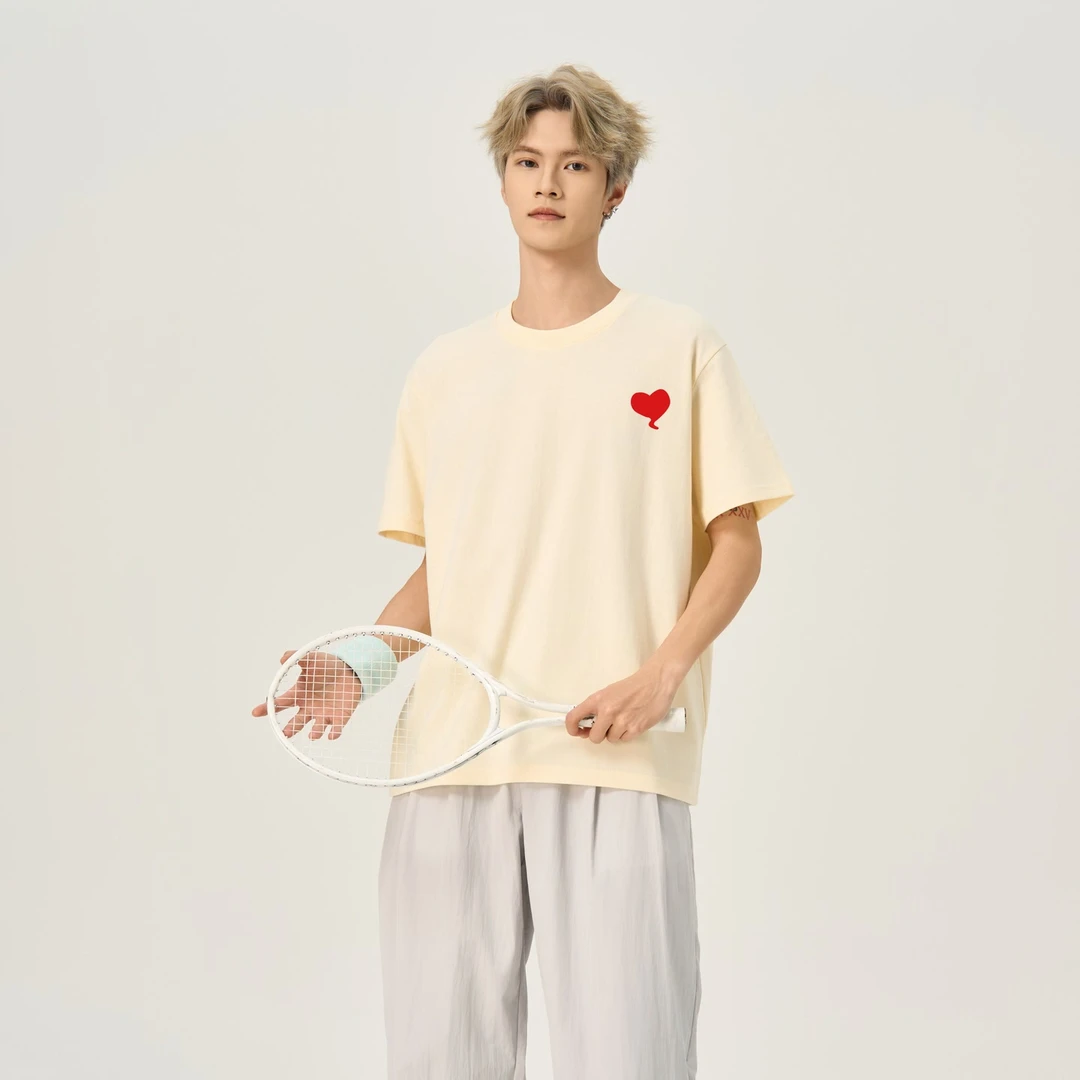 男女款情侣爱心短袖T恤