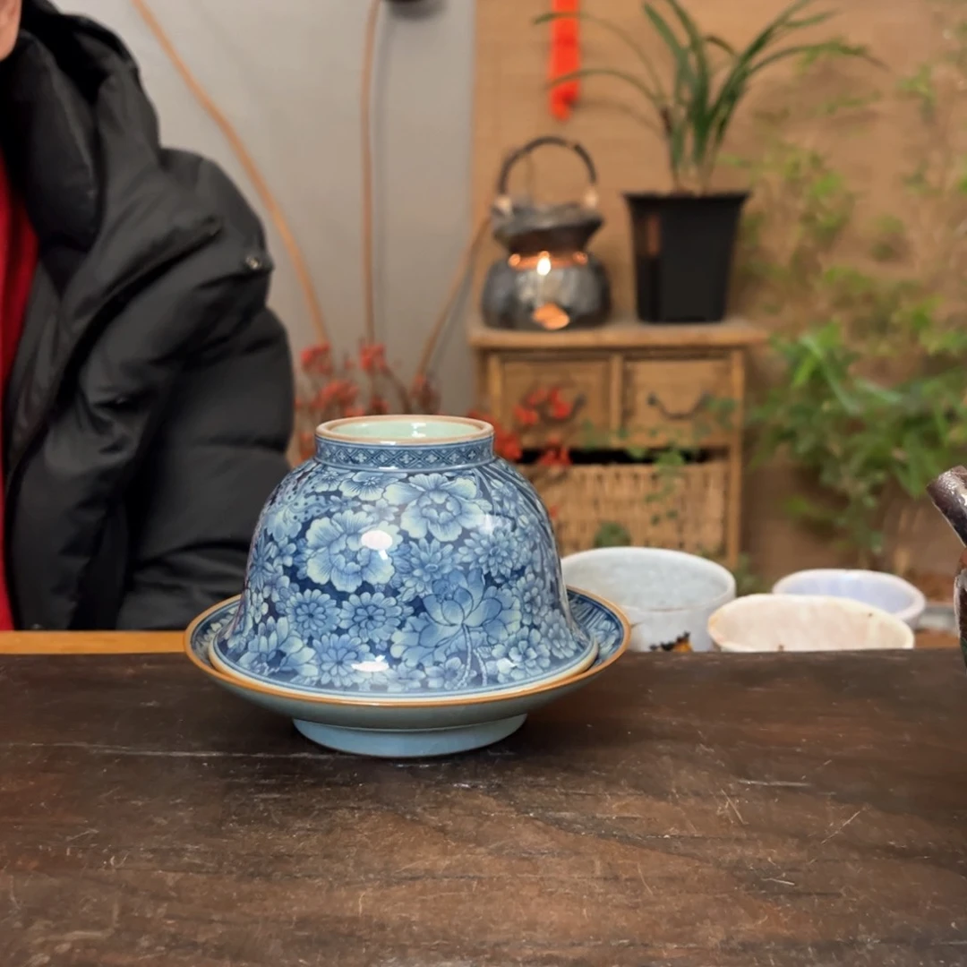 杯景德镇柴烧手绘杯