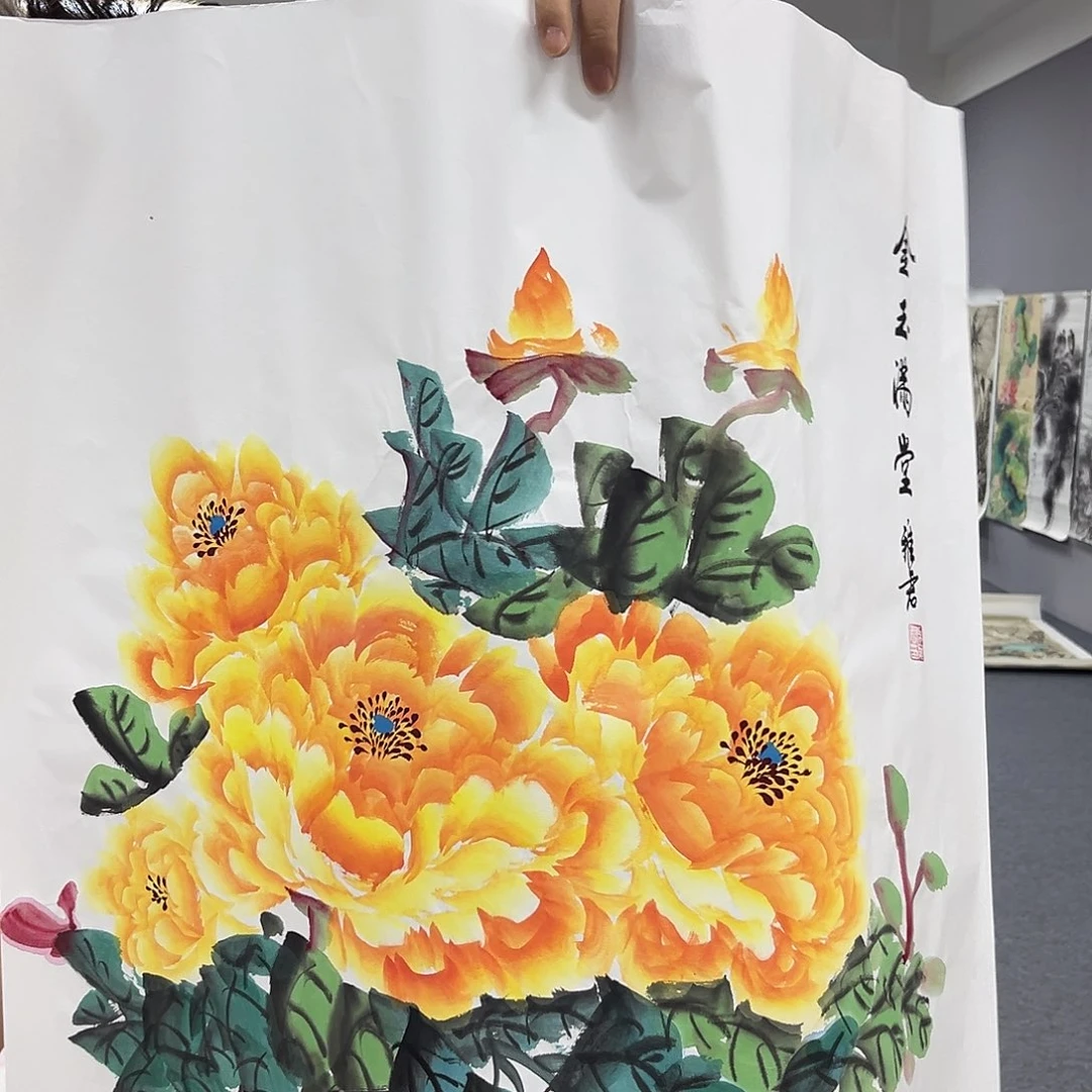 国画国画老师手绘作品