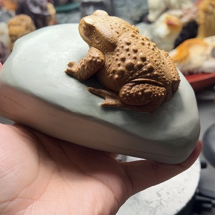 东北石松花石摆件