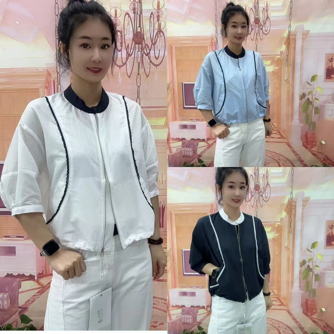 902款高品质时尚底边抽绳薄款外套