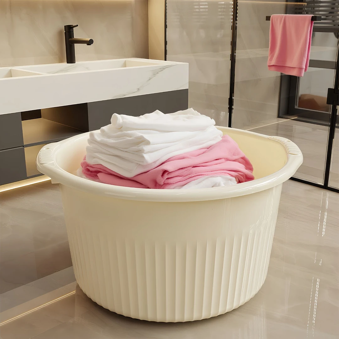 洗衣盆家用大号特大加厚婴儿洗澡盆加深洗衣桶一体式加深塑料盆子