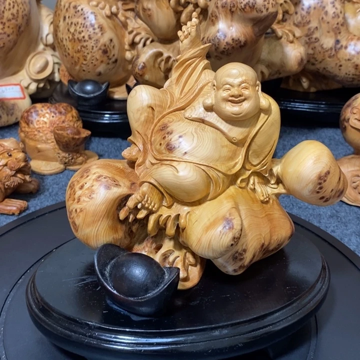 白***狼柏木崖柏瘤疤摆件
