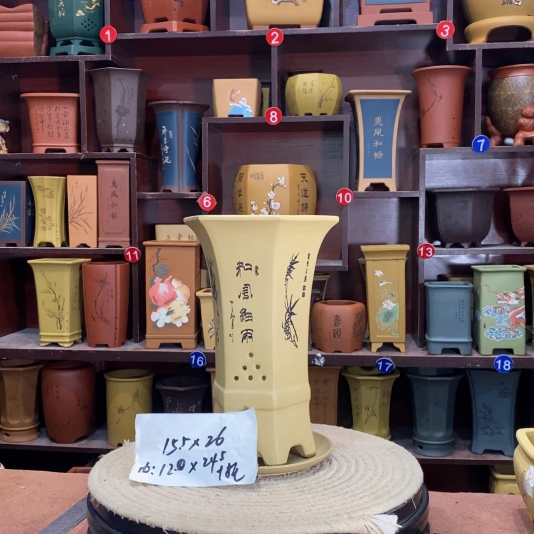 紫砂艺术紫砂花盆