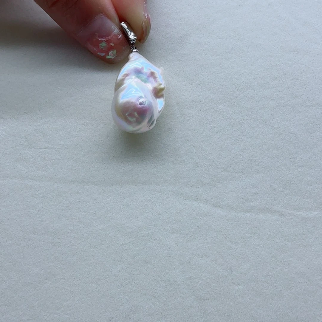 颈饰合金淡水珍珠