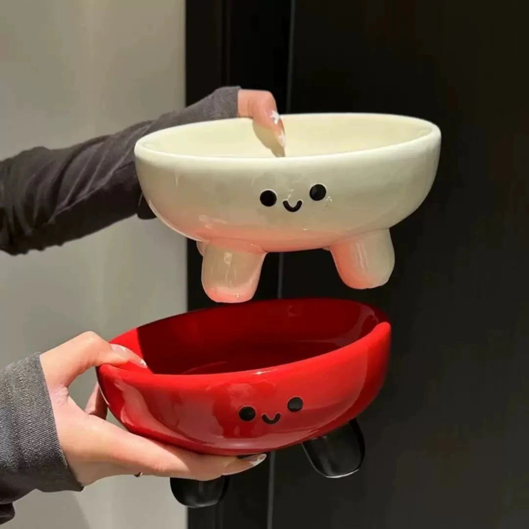 MOMO创意高脚果盘客厅茶几家用可爱精致高颜值