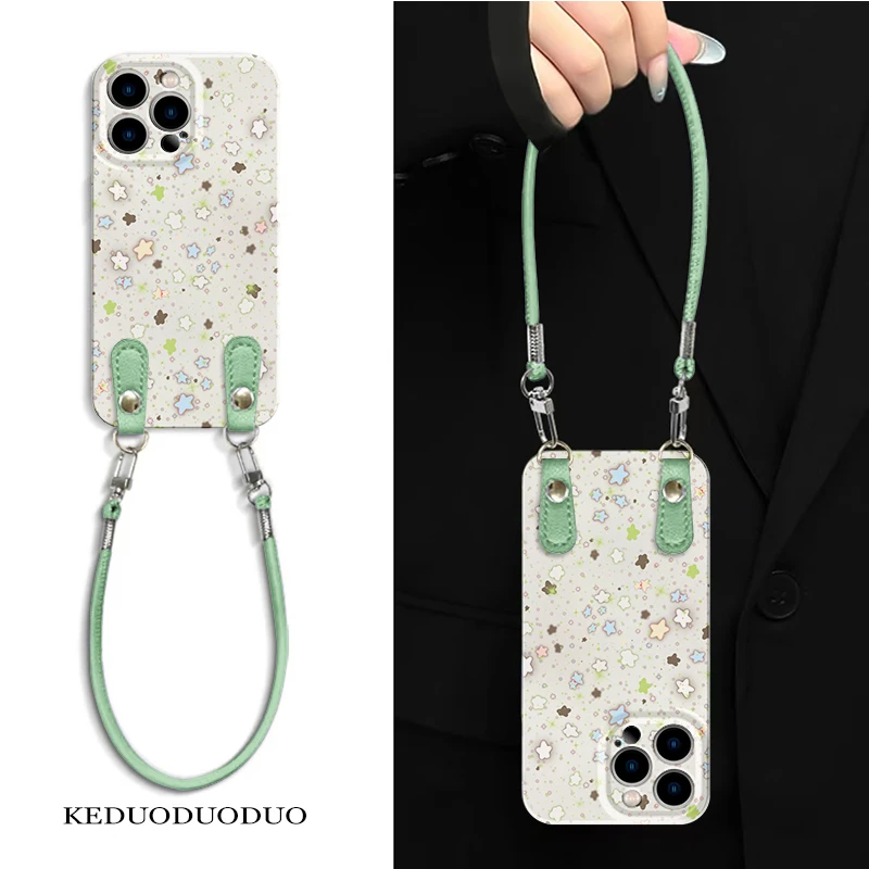 星絮绿野适用于苹果16/15pro手机壳简约小米15清新华为荣耀硬软壳