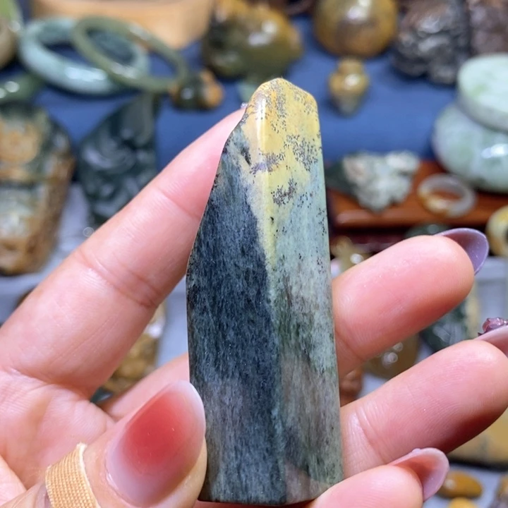 岫岩河磨玉（透闪石质玉）未镶嵌挂件印章