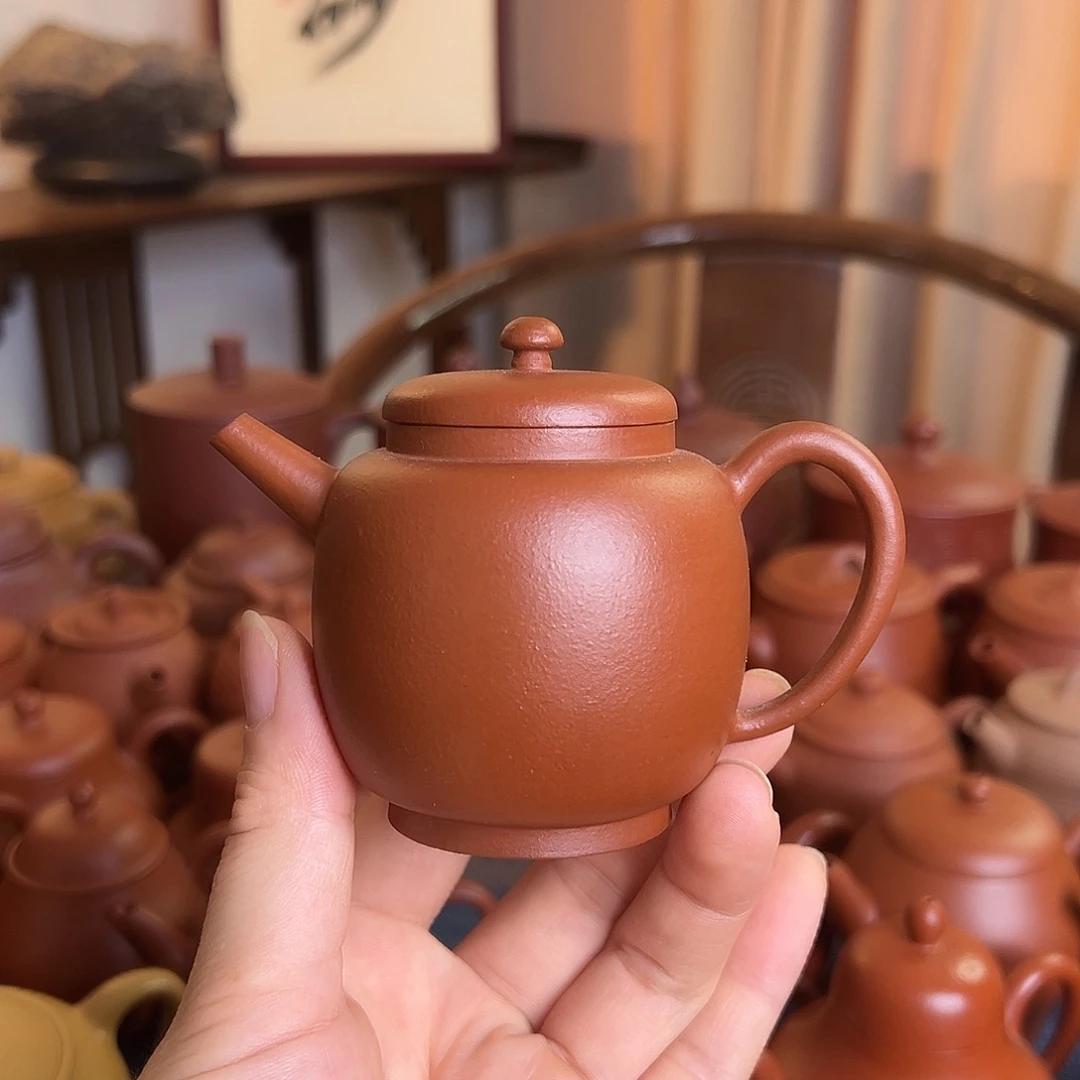 茶壶紫砂精品原矿 高仕壶 生砂朱泥 140cc