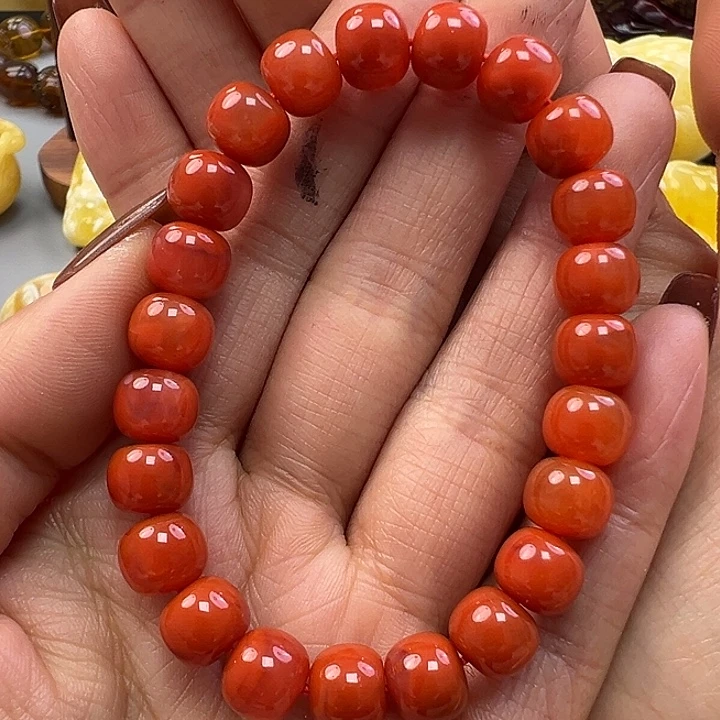 南红玛瑙未镶嵌手链