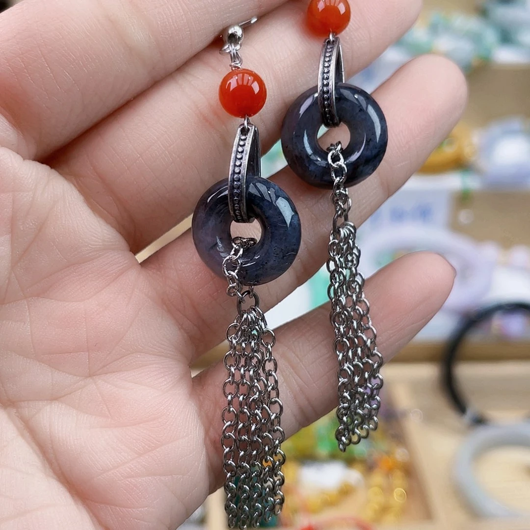 翡翠未镶嵌手链耳坠