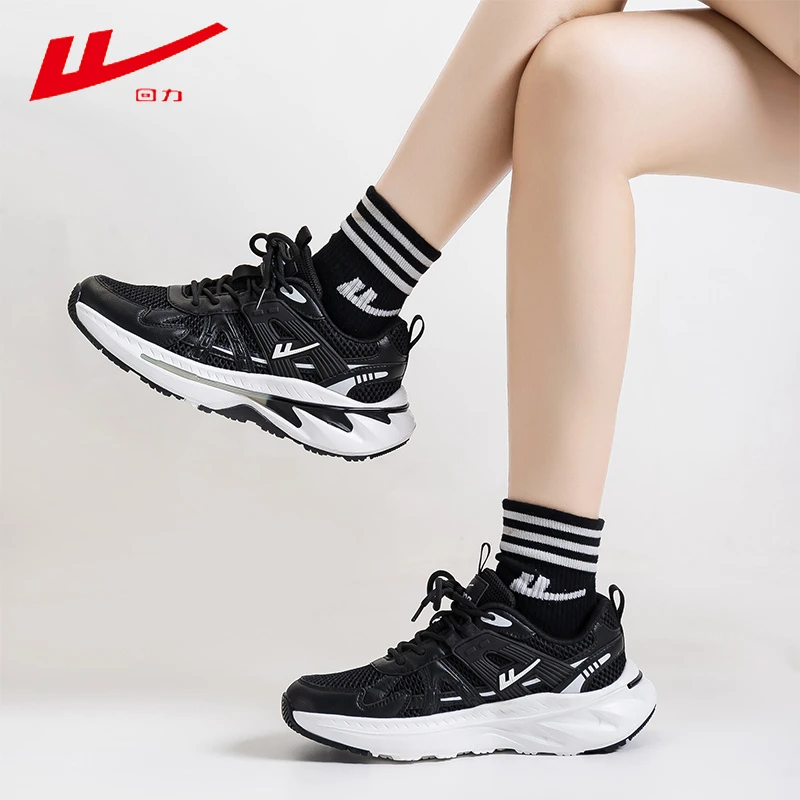 回力女鞋运动鞋2025夏季透气镂空薄网面鞋轻便软底学生休闲跑步鞋