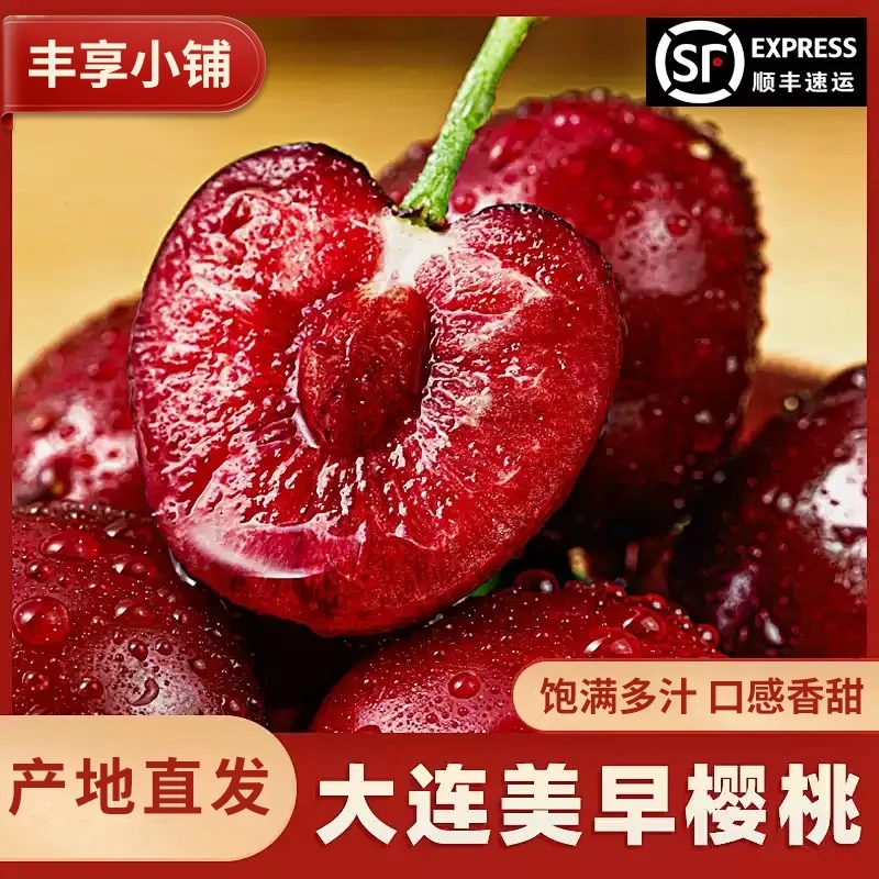 【顺丰包邮】大连美早大樱桃现采现发新鲜多汁2.8/4.2斤