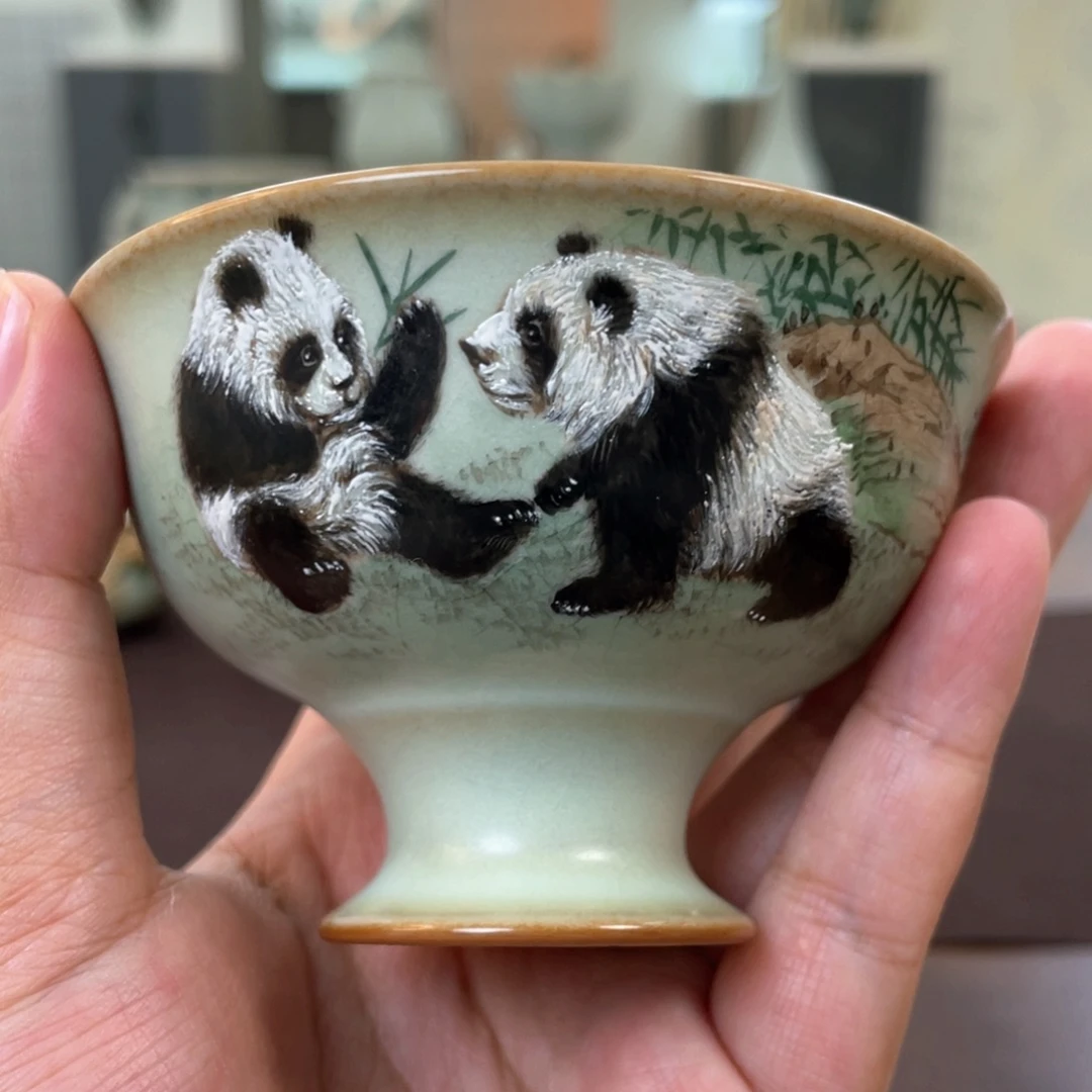 周泽堂彩绘。 熊猫