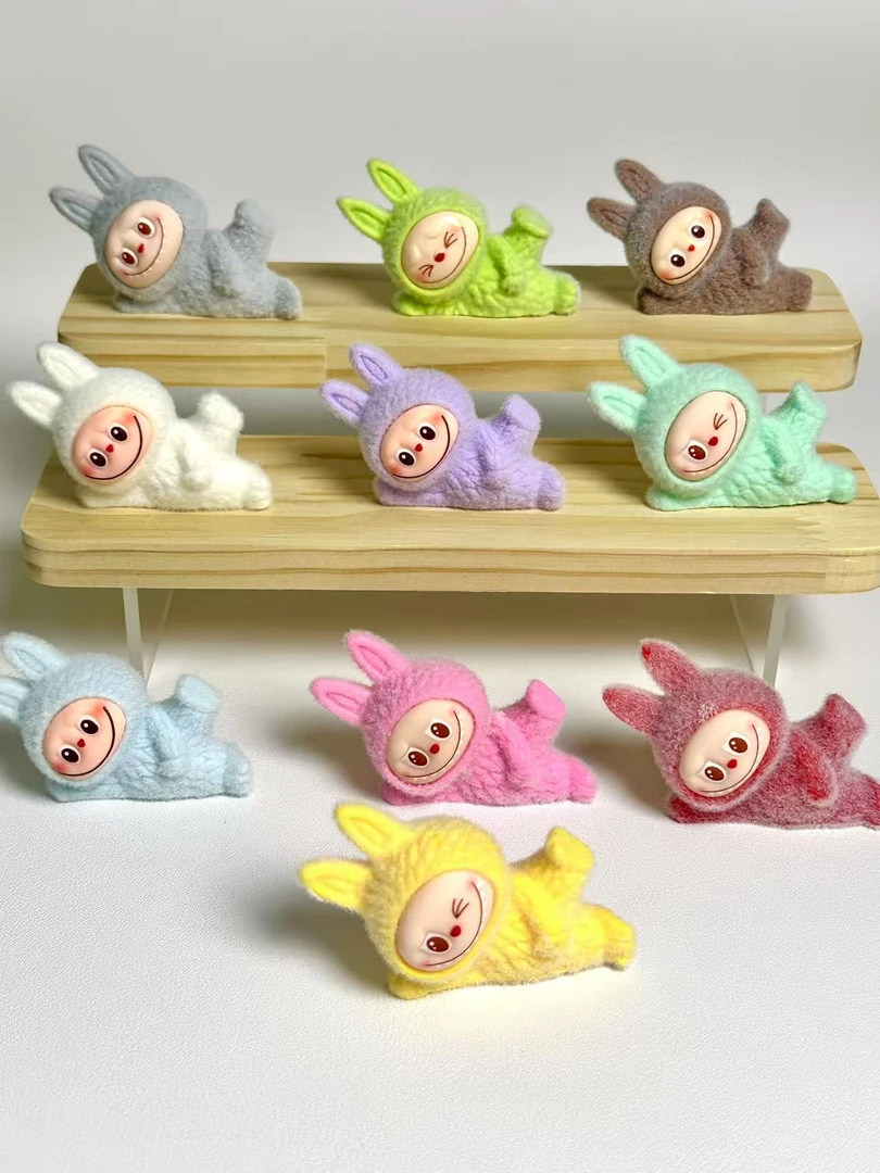 【九宫格】侧躺拉布布树脂diy摆件卧室摆件创意