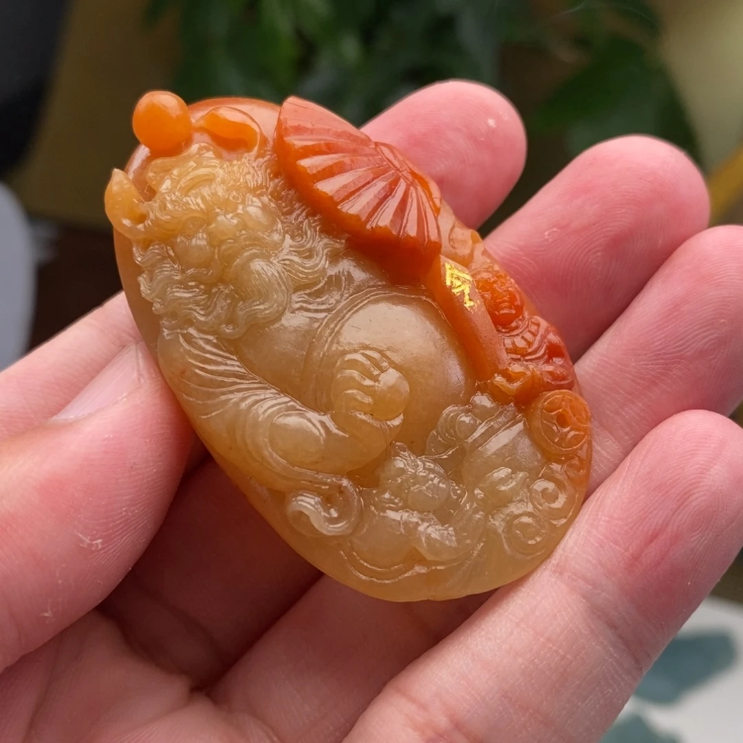定制翡翠未镶嵌缅甸翡翠天师钟馗