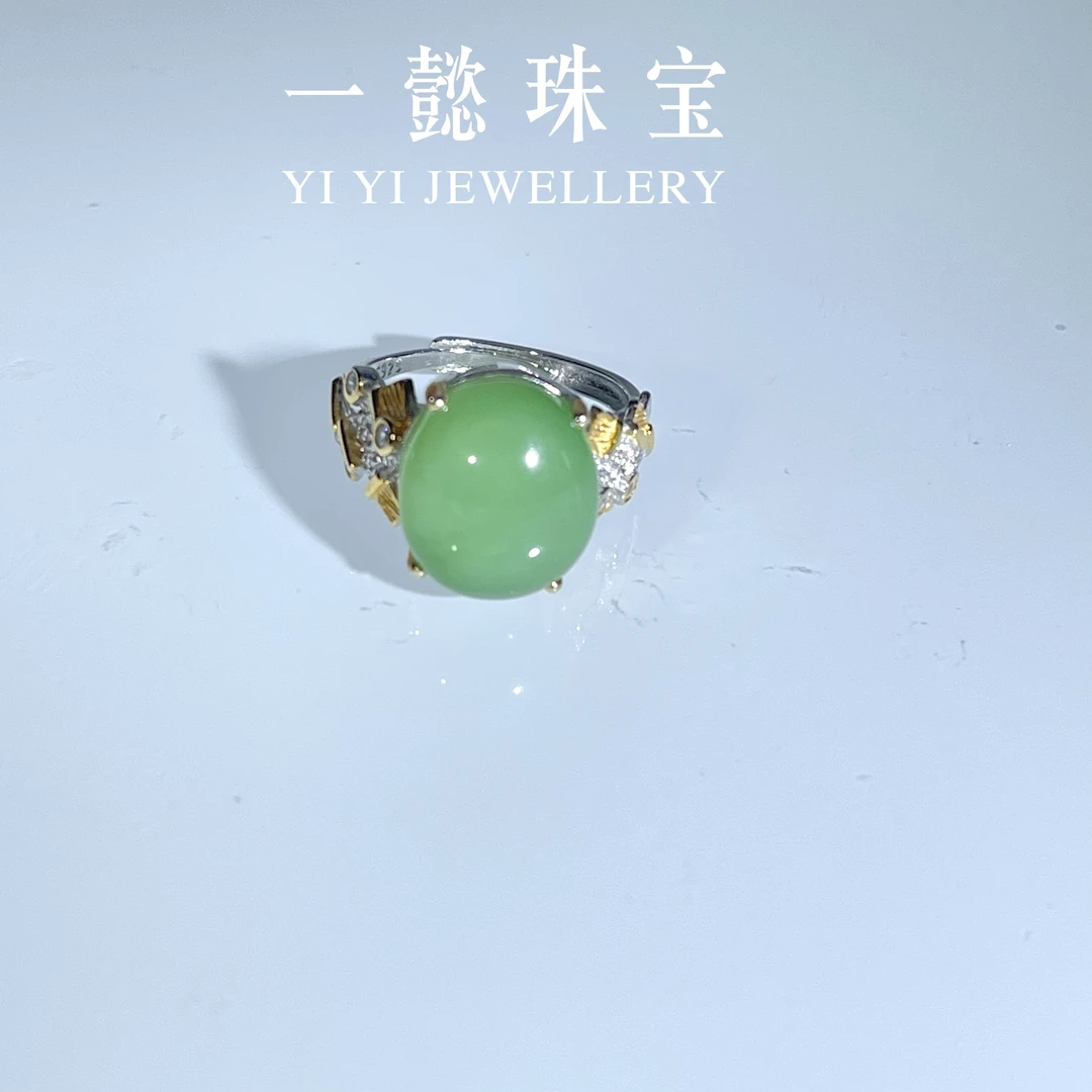 【一懿珠宝】新疆且末黑羊洞戒指时尚气质百搭② hy069多样性发其一