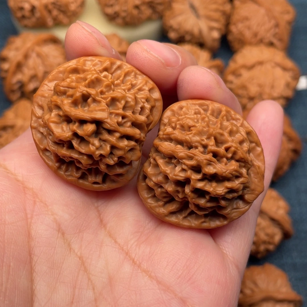 把件文玩核桃35毕业手捻秦闷全品