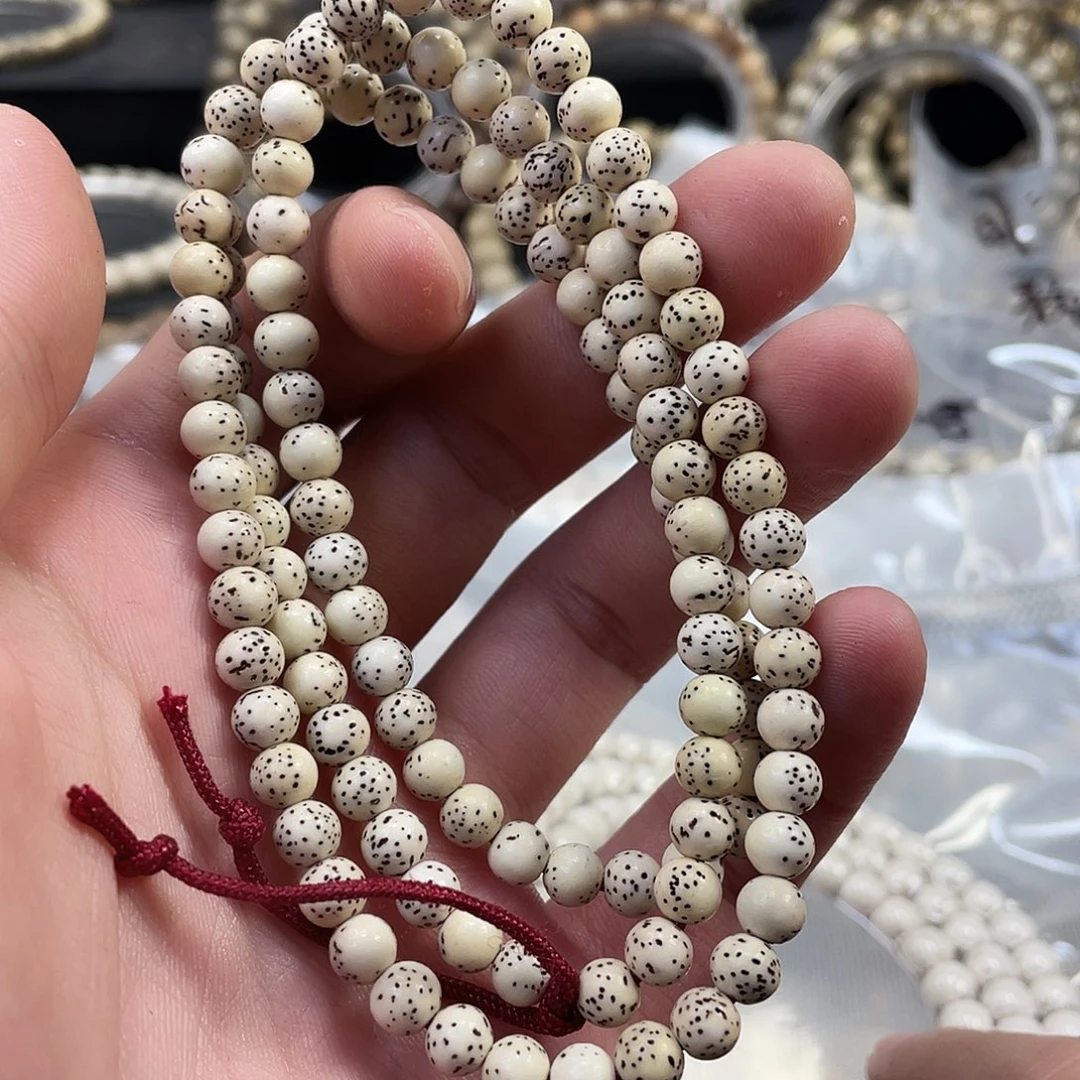 手串星月菩提原生态半臂留白龙蛋