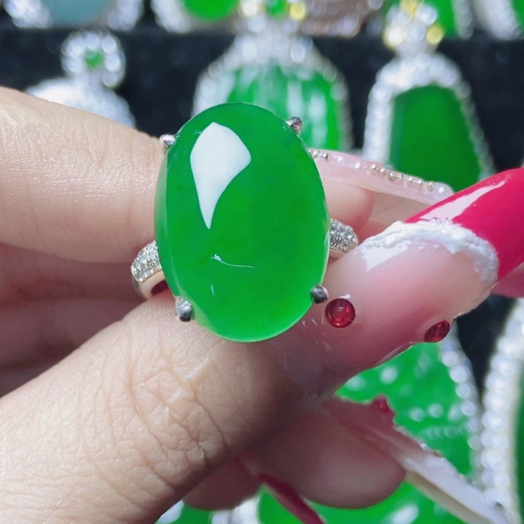 翡翠银S925镶嵌颈饰