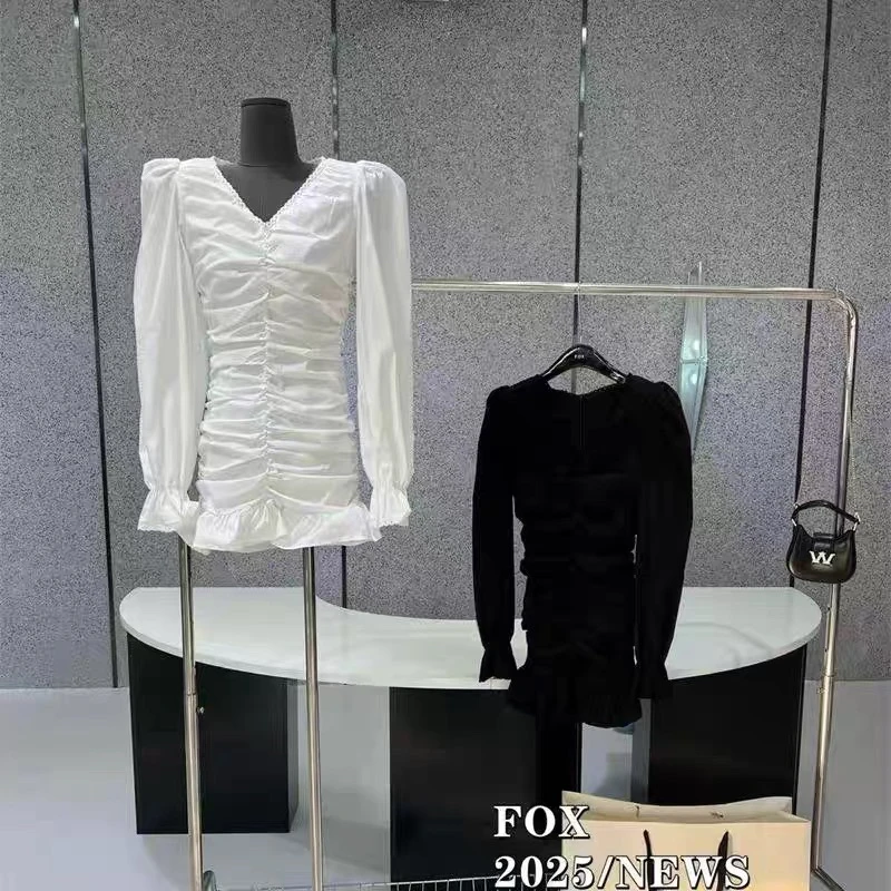 橙路【香香公主】褶皱连衣裙