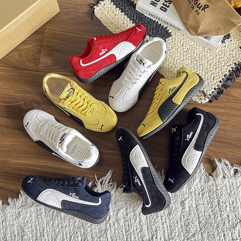 爆款德训阿甘鞋女平底2025夏季新款百搭运动鞋时尚轻便软底板鞋女