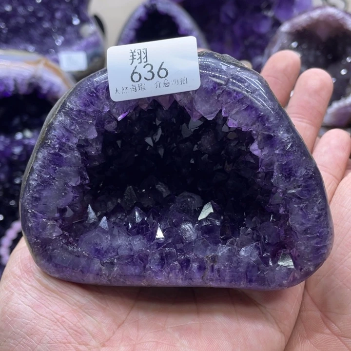 未镶嵌大型摆件（非配饰）紫晶木*?