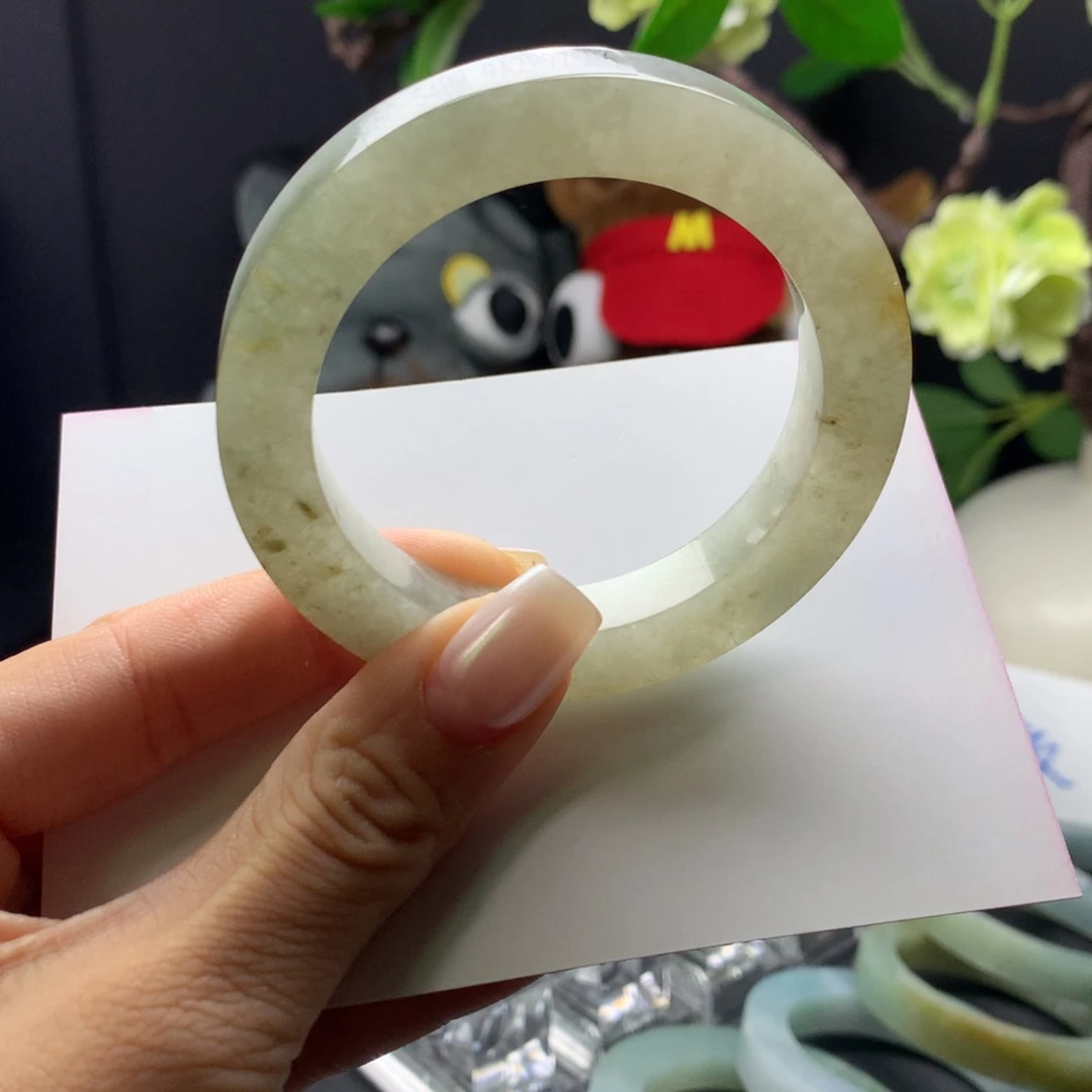 定制翡翠未镶嵌翡翠手镯50-54