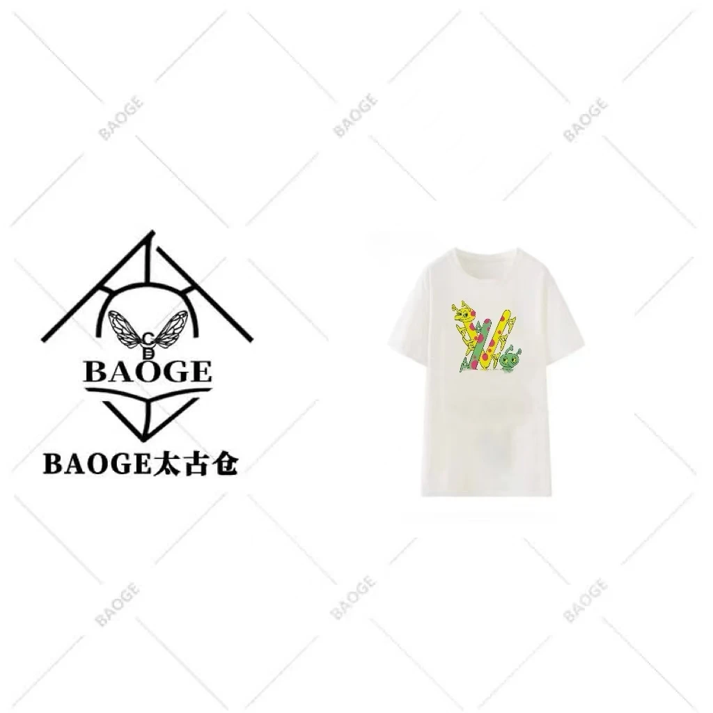 【BAOGE太古仓】赛博虫虫 时尚百搭短袖 夏季新款立体手工烫钻工艺