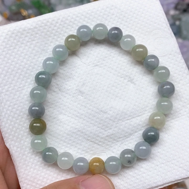颈饰未镶嵌翡翠天然缅甸翡翠