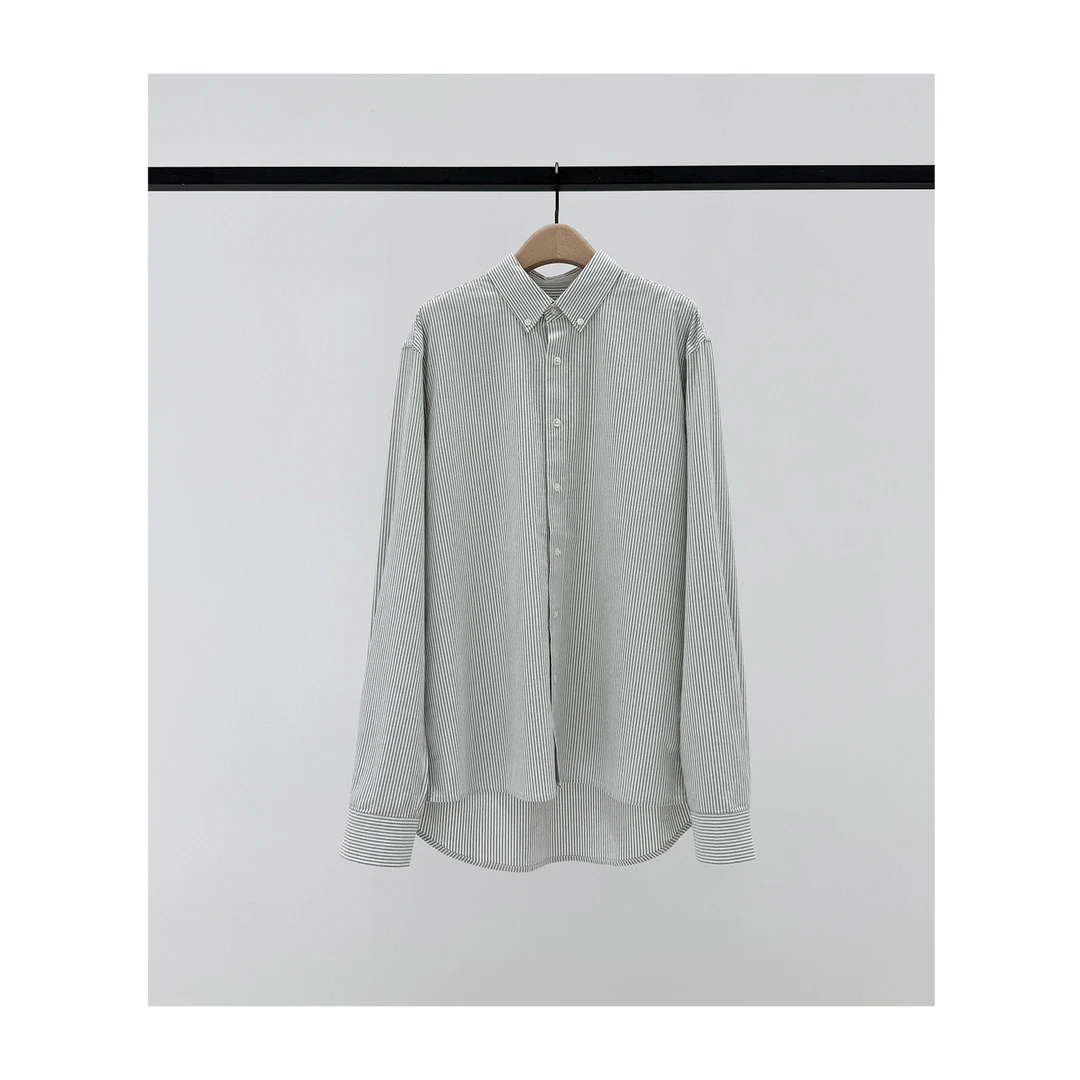 原厂孤品特价清！纯棉条纹长袖衬衫R351