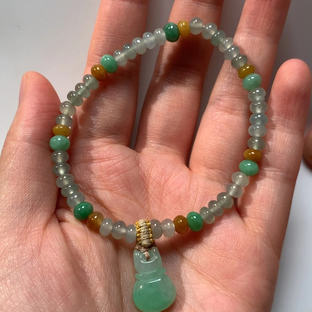 未镶嵌手串翡翠珠串