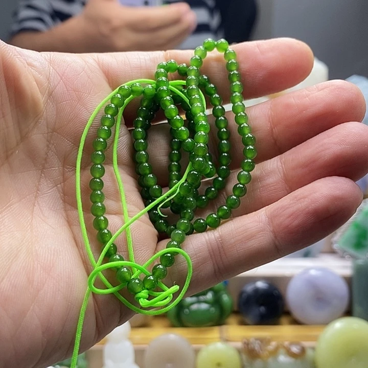 手链未镶嵌和田玉（碧玉）