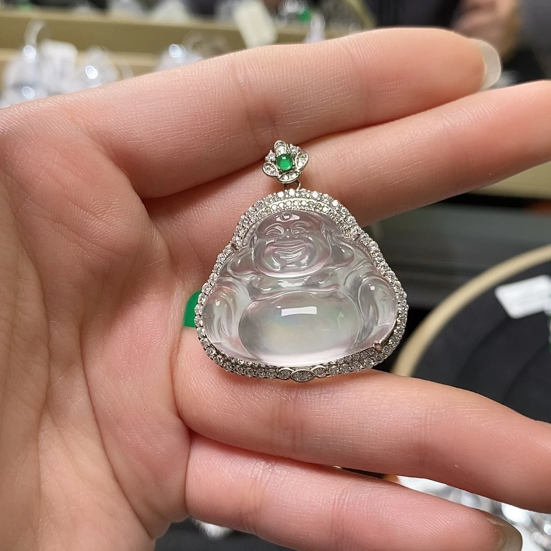 石英质玉颈饰银S925镶嵌岗**品琳@@00025