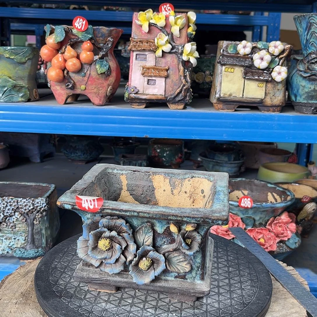 微瑕467号陶然花器手工花盆